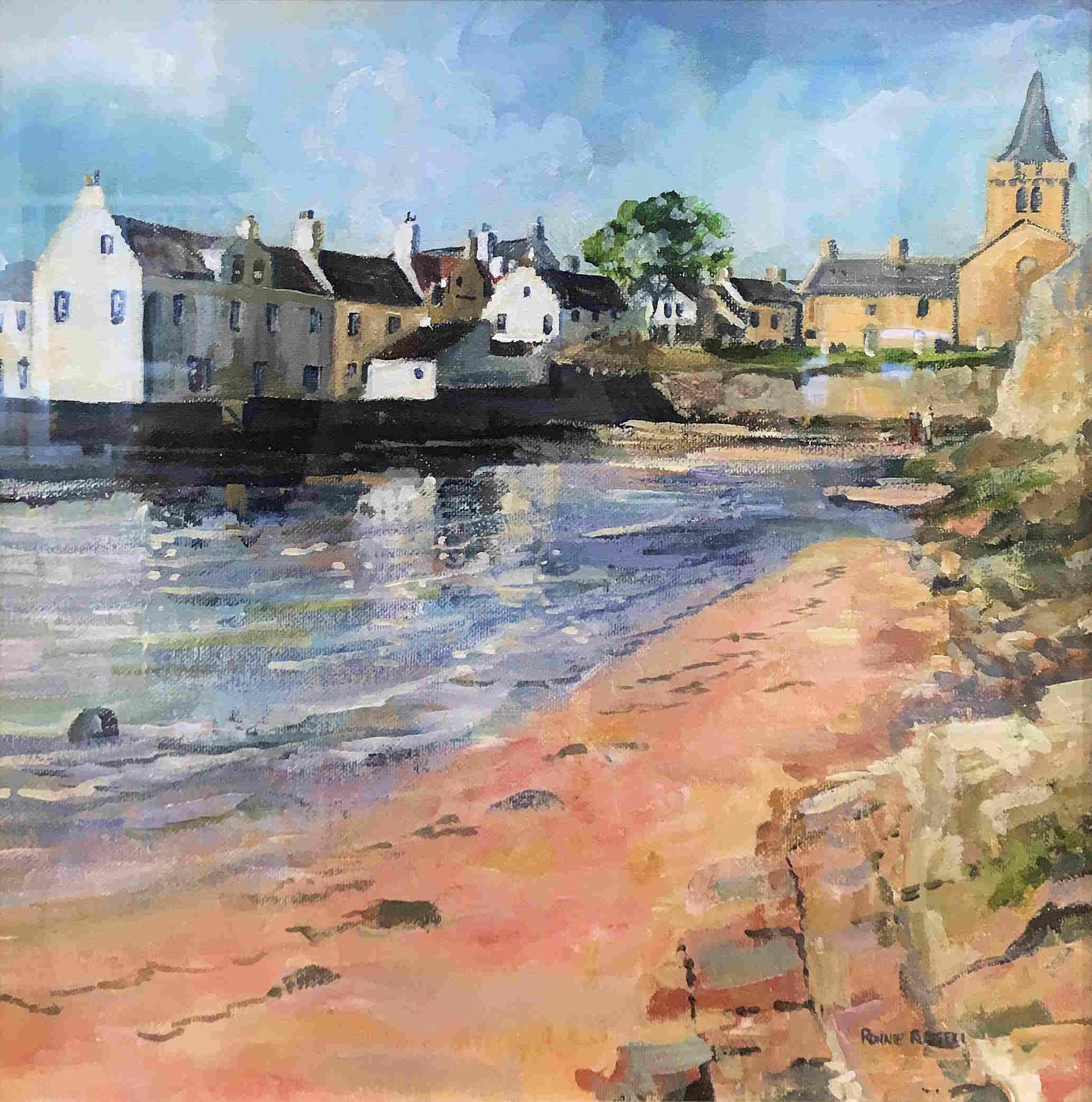 'Reflections, Anstruther' by artist Ronnie Russell