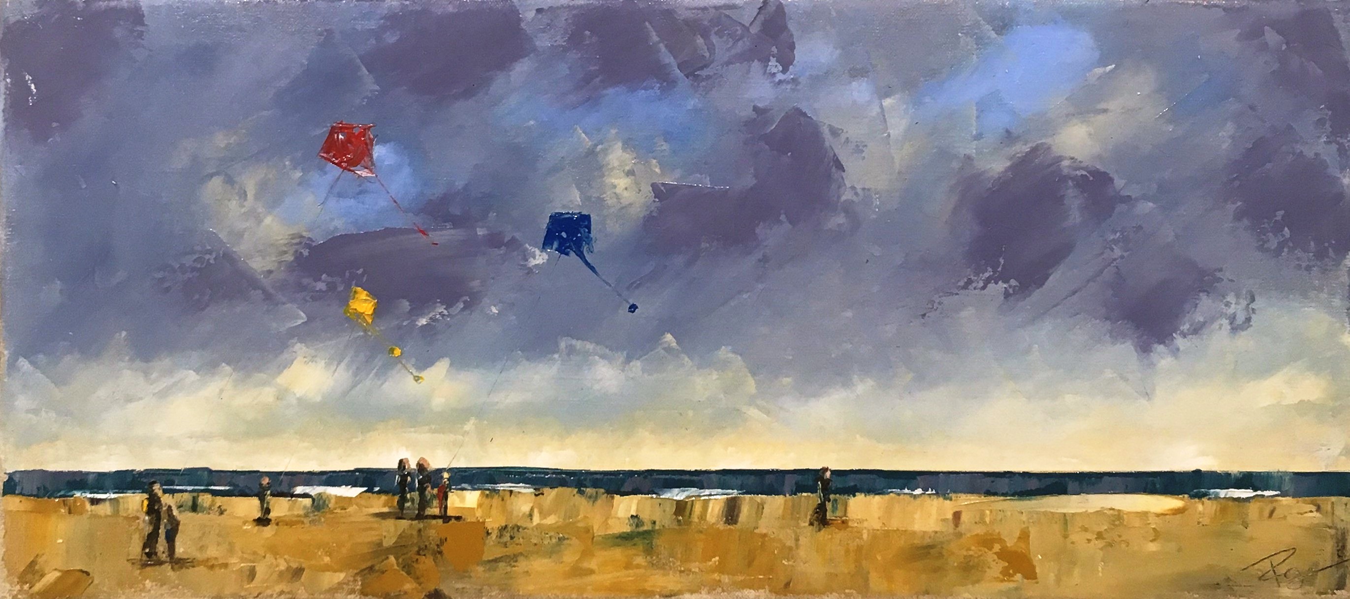 'Kite Flying, Tentsmuir Fife' by artist Paul Graham