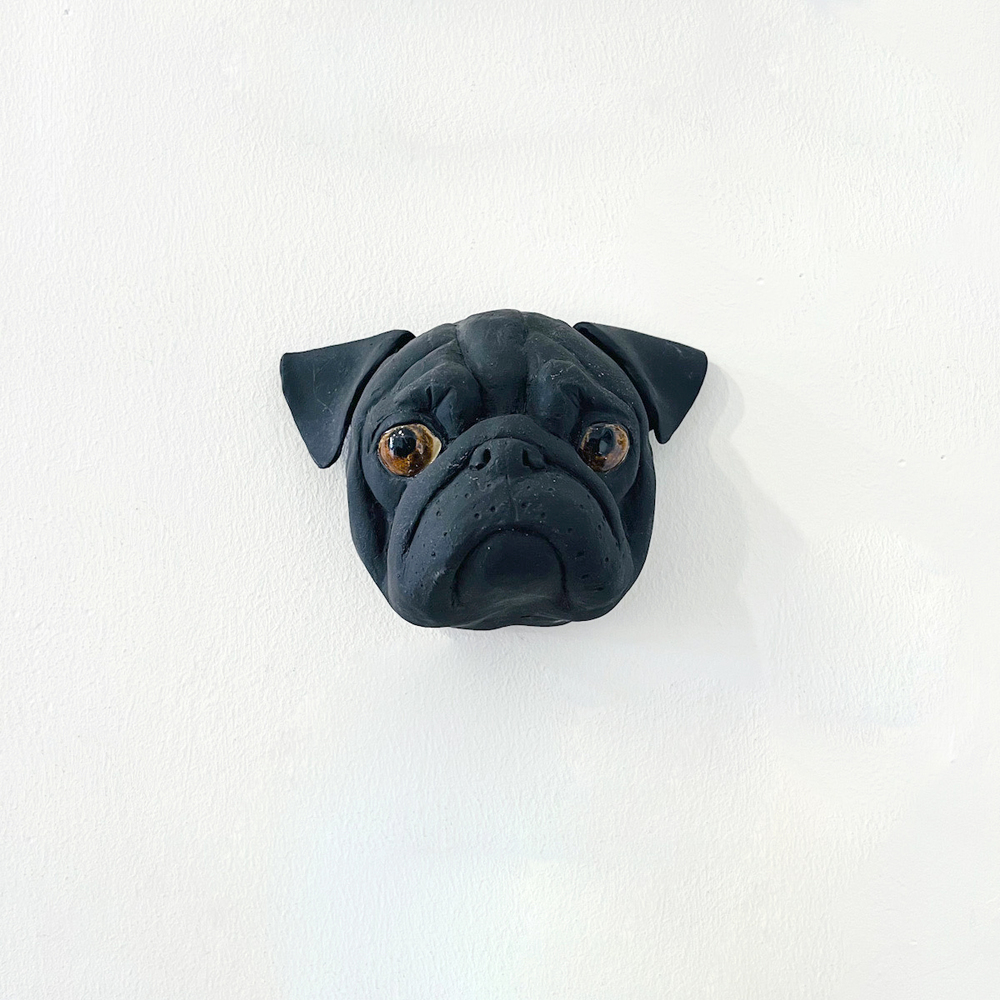 'Black Pug' by artist Alex Johannsen