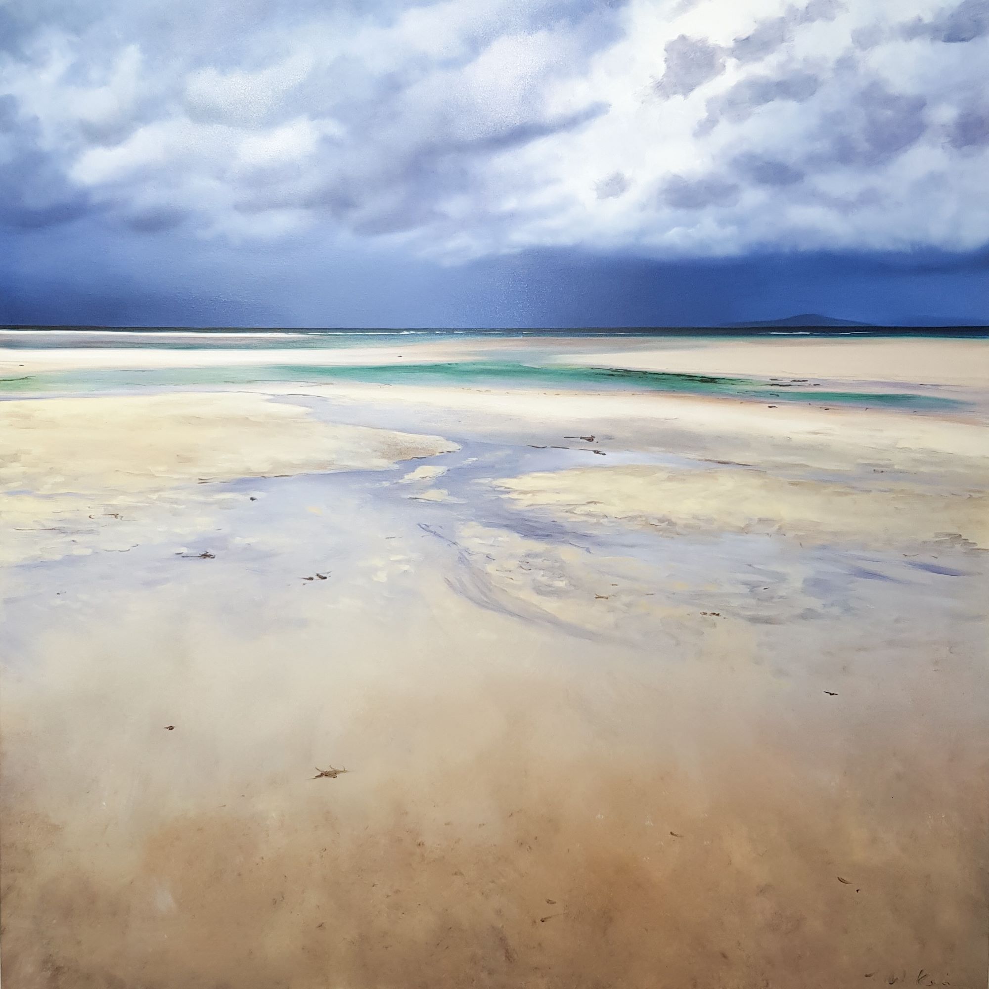 'Rain Drama From The Point' by artist Nicola Wakeling