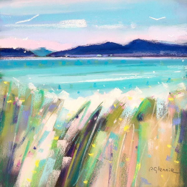 'Sand Dunes, Luskentyre, Isle of Harris' by artist Pam Glennie