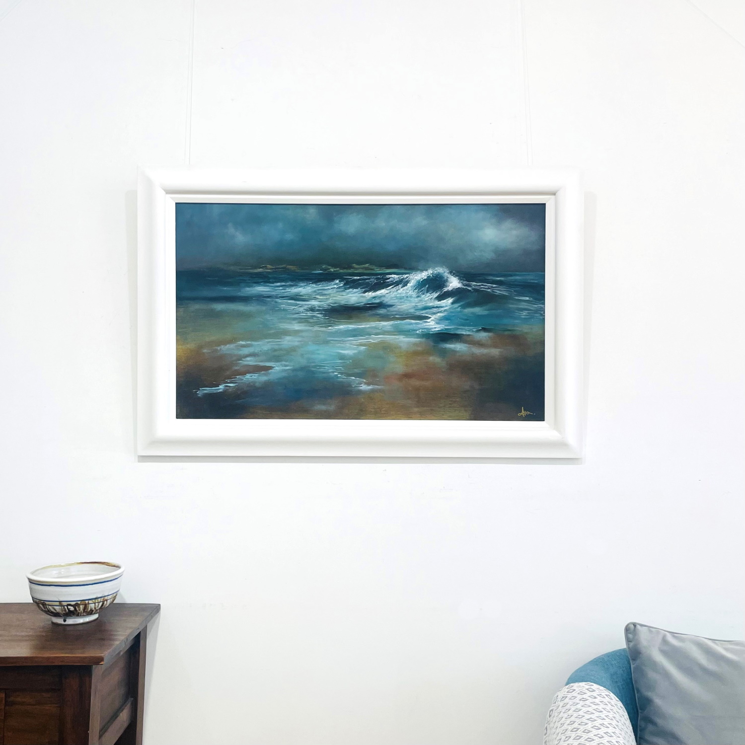 'Reaching Shore, Seamill' by artist Alison Lyon