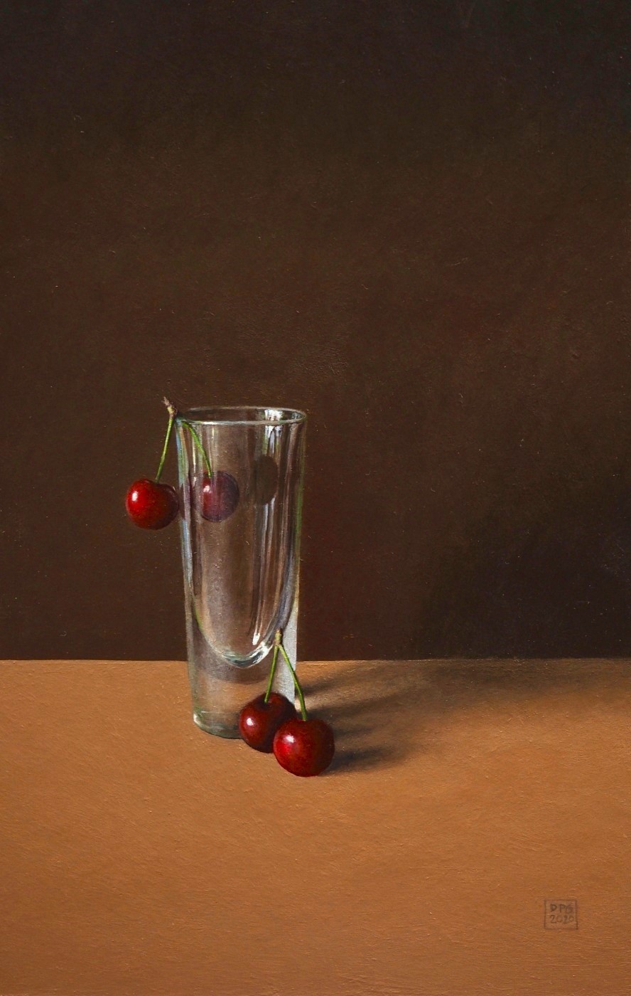 'Glass, Cherries' by artist David Gleeson