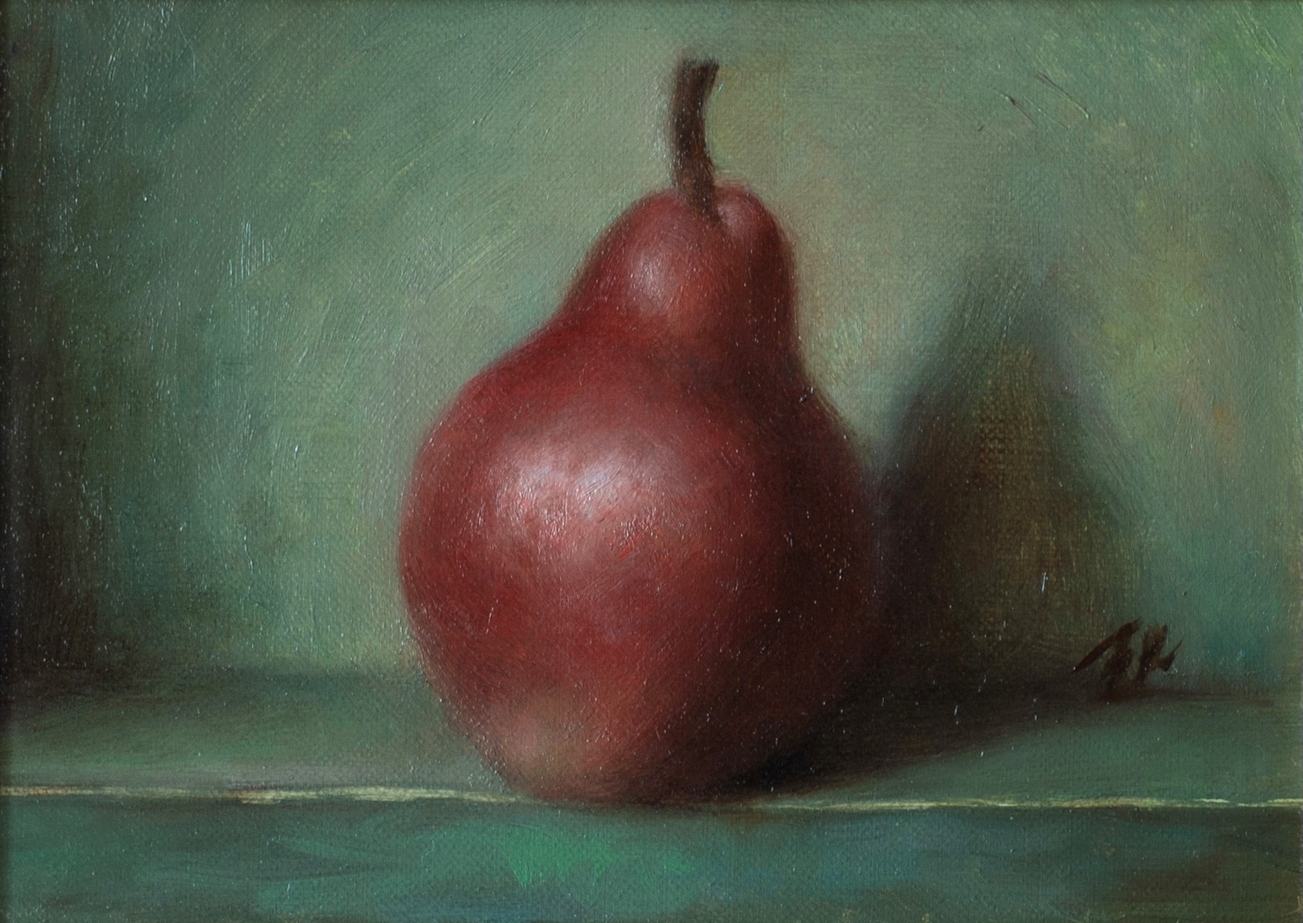 'Study of a Red Pear' by artist Ke Zhang