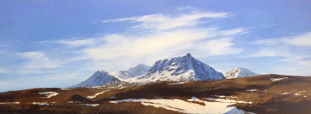 'Winter Sun, Stob A Ghlais Choire' by artist George Noakes