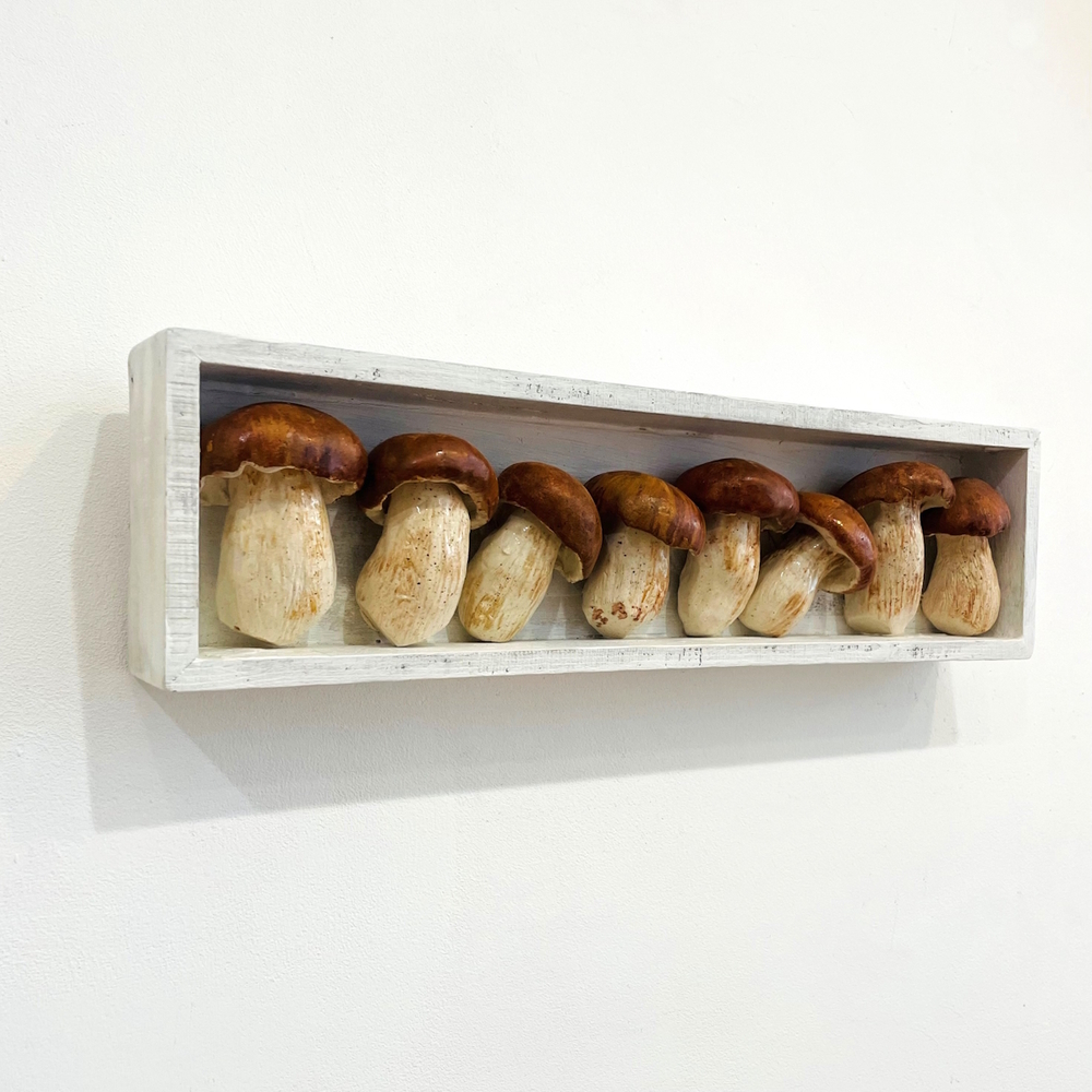 'The Pantry – Boletus Edulus Mushrooms II' by artist Diana Tonnison