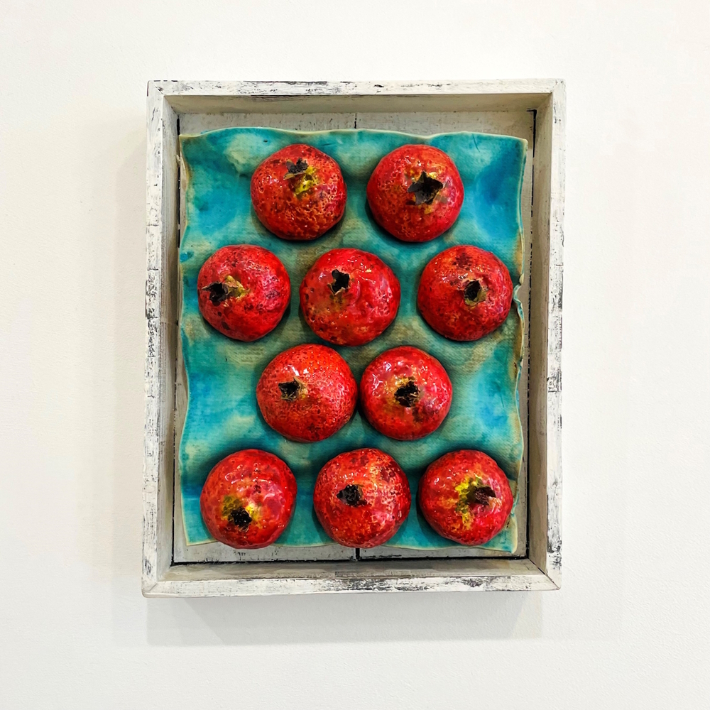 'Fruit Market – Pomegranates III' by artist Diana Tonnison